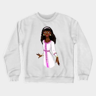 Black is Beautiful - Ethiopia African Melanin Girl in traditional outfit Crewneck Sweatshirt